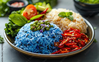 Savory Recipe with Blue Pea Flowers