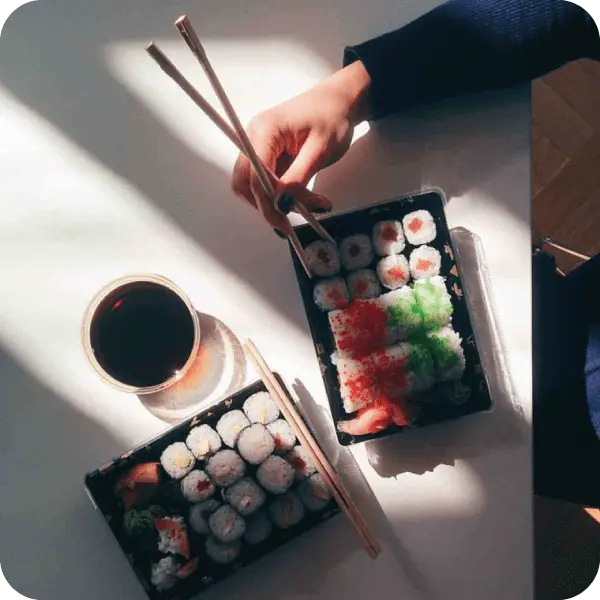 Green Tea and Sushi