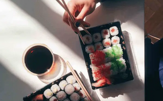 Green Tea and Sushi