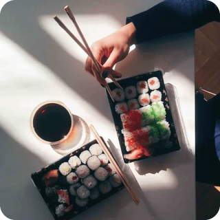 Green Tea and Sushi