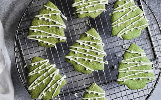 Matcha Christmas Cookies