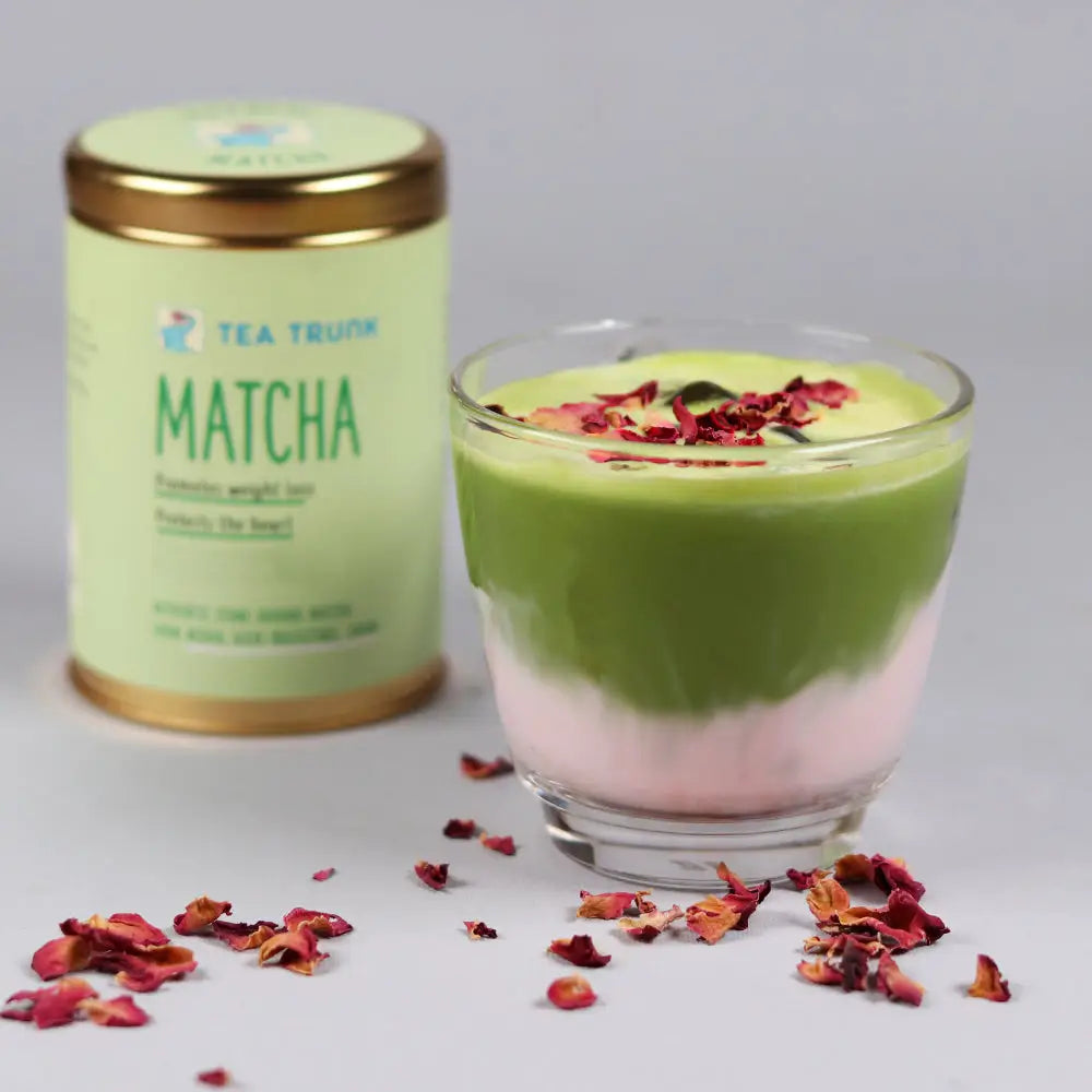 Matcha Rose Latte