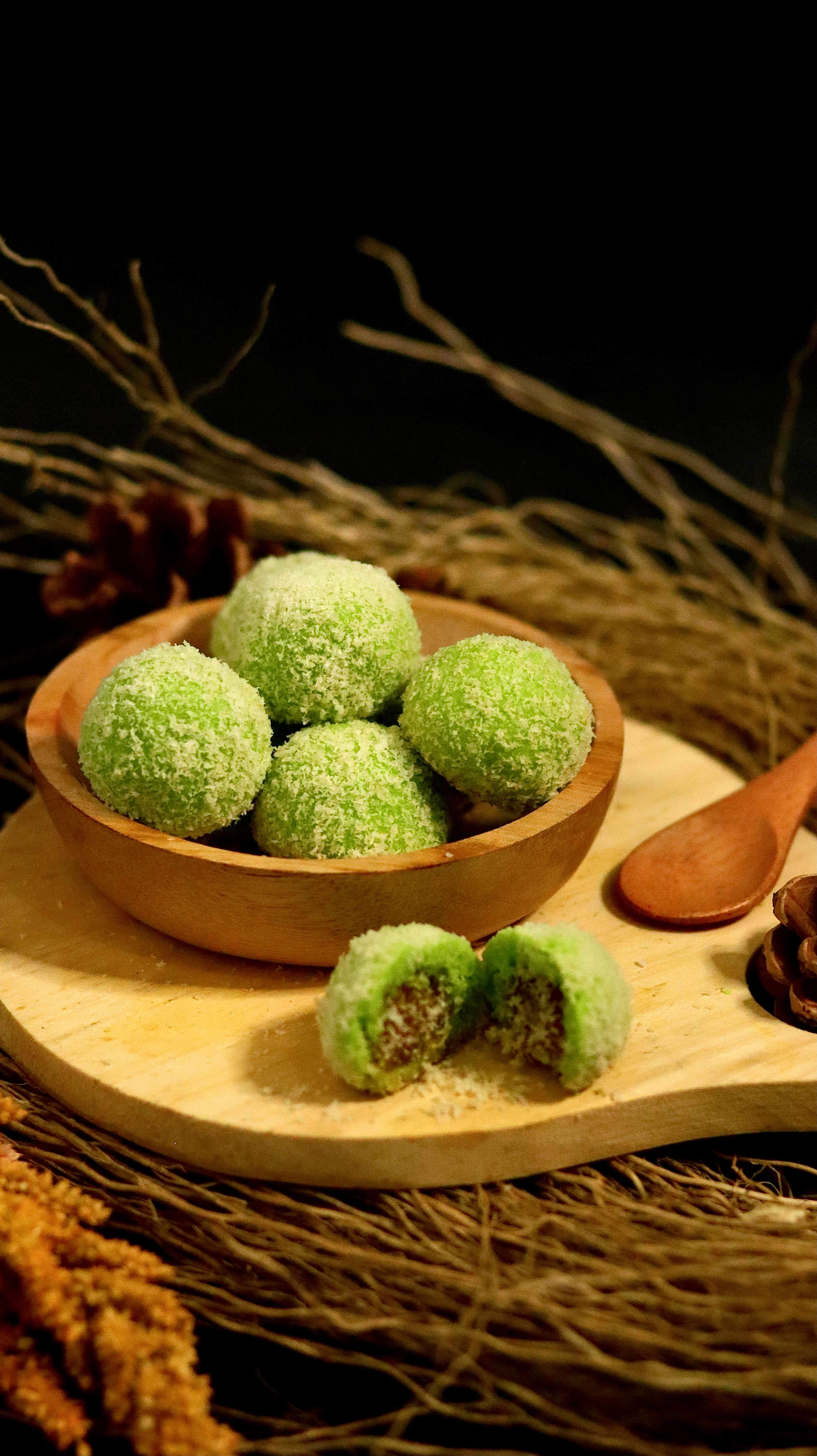 Matcha Coconut Truffles