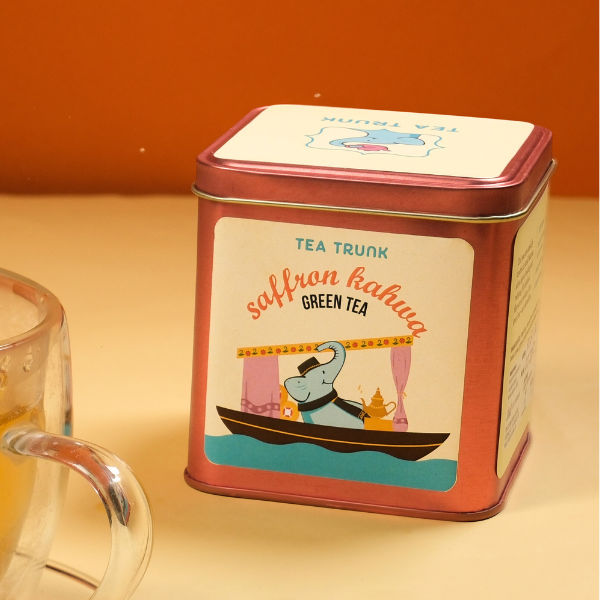 Saffron Kahwa Green Tea - Loose Tea pic1