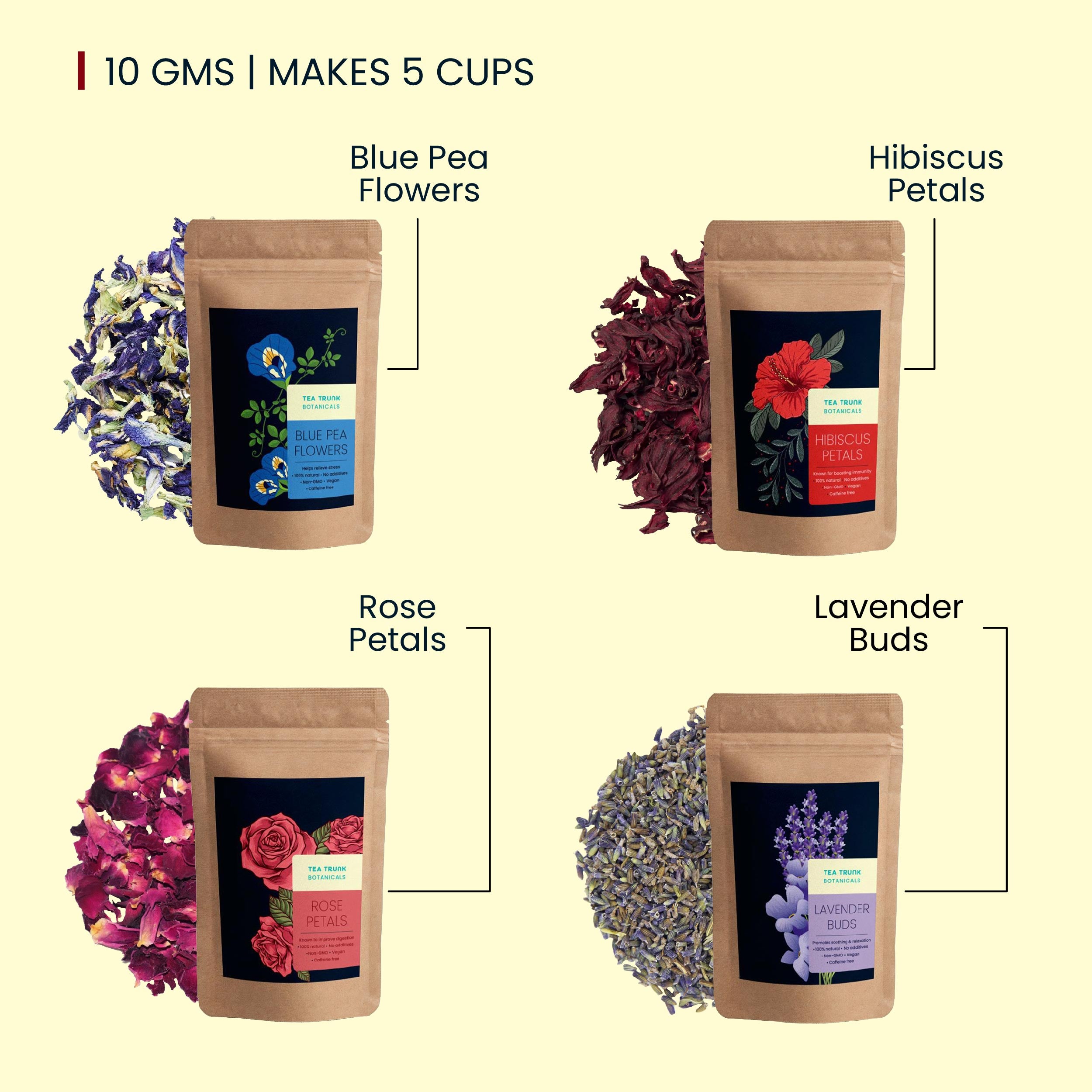 Floral Tea Samples | Delicate Herbal Blends for Relaxation – Tea Trunk