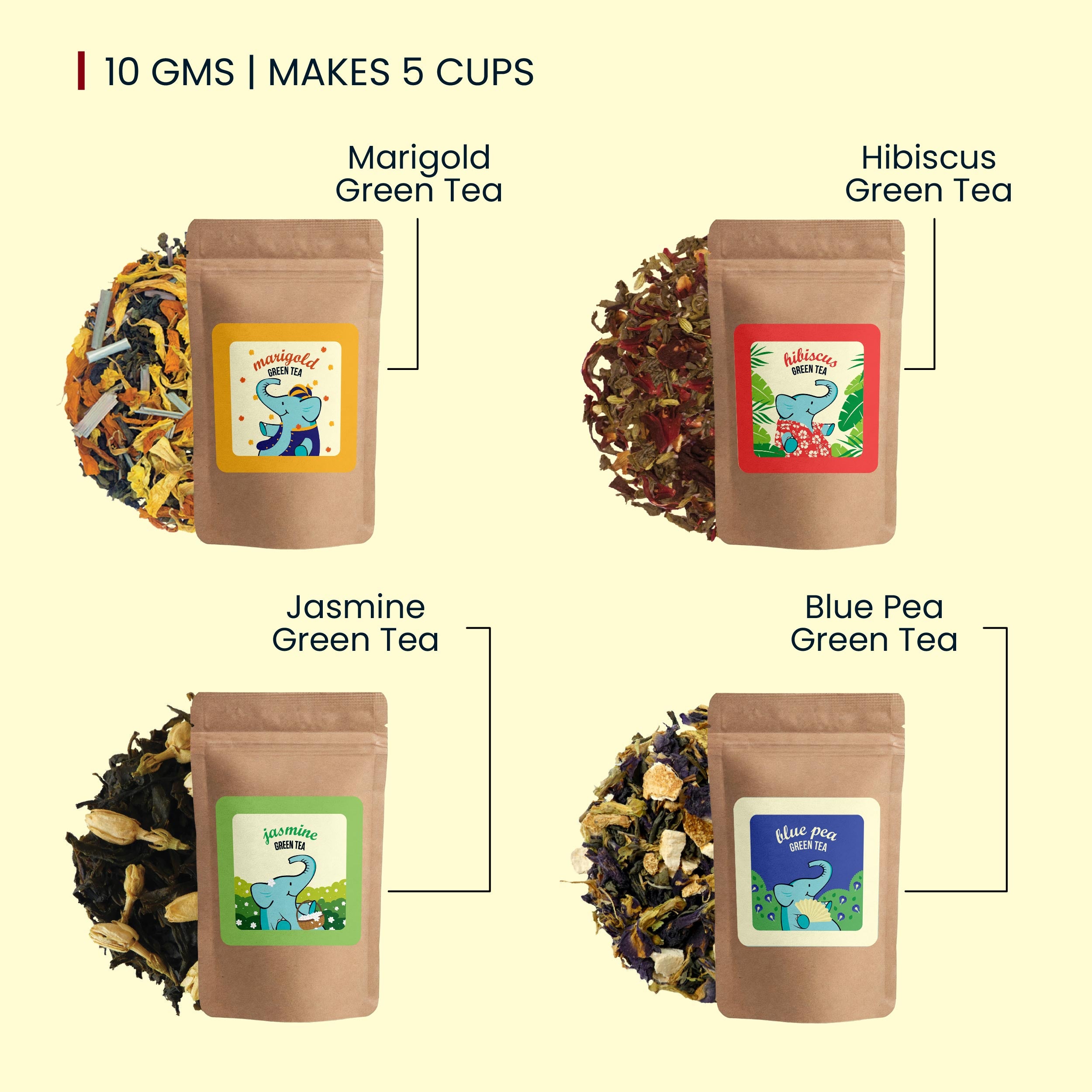 Floral Tea Samples