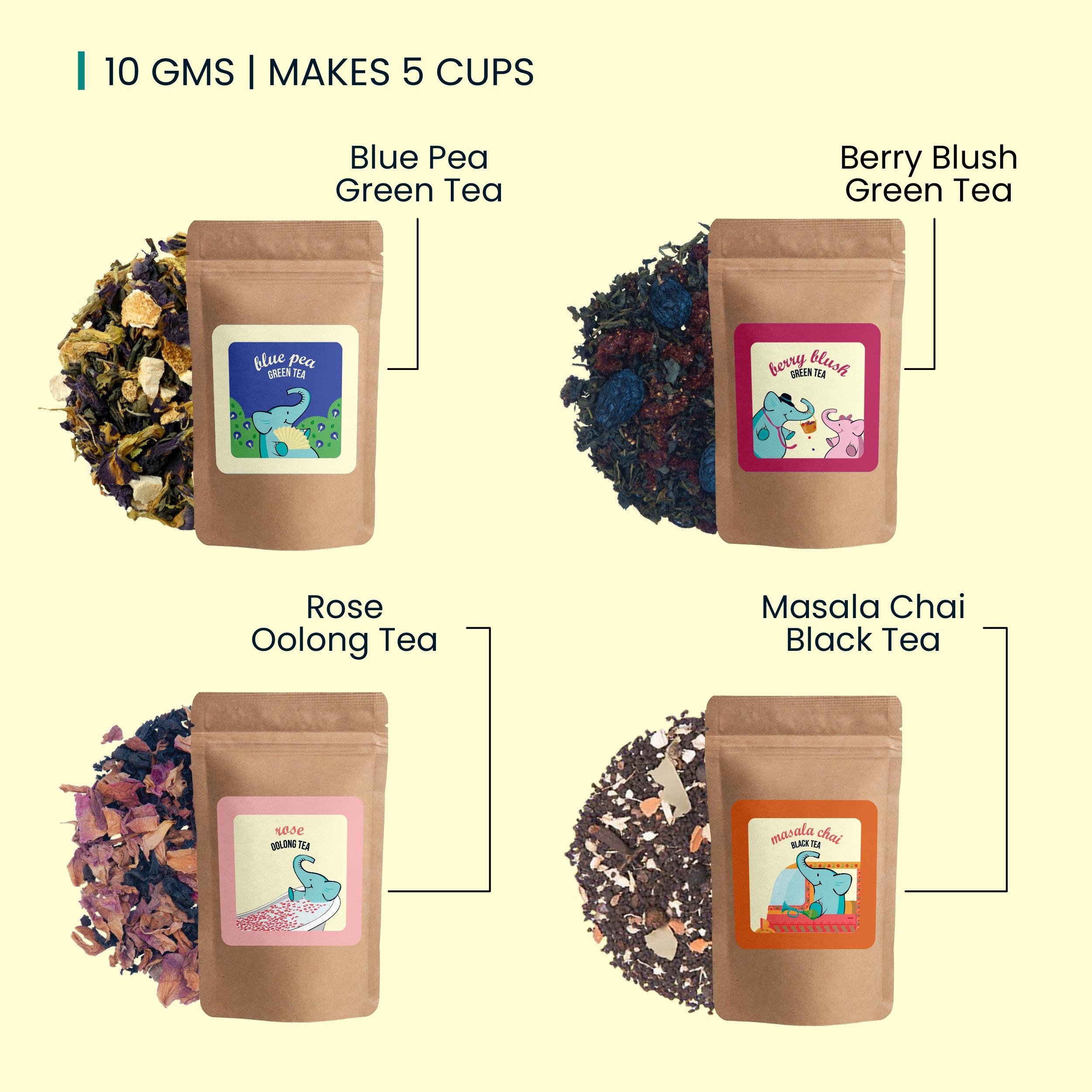 Indian Whole Leaf Tea Samples | Premium Tea Tasting Collection – Tea Trunk