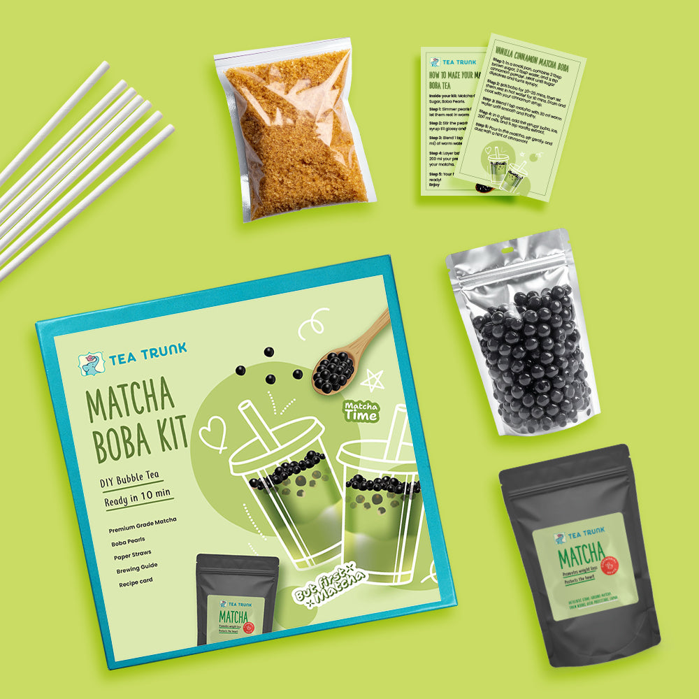 Matcha Boba Tea Kit | Premium Kit for At Home Bubble Tea – Tea Trunk