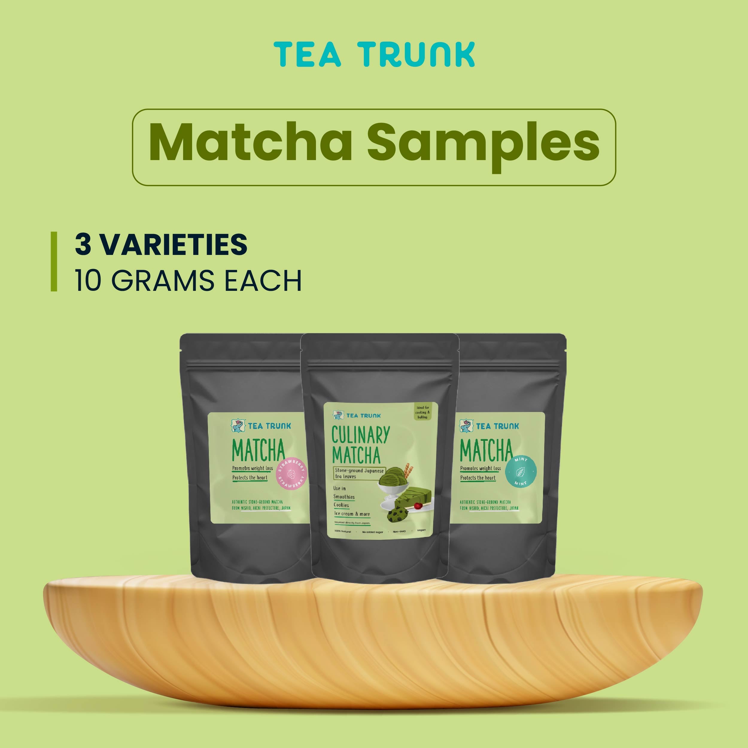 Matcha Tea Samples