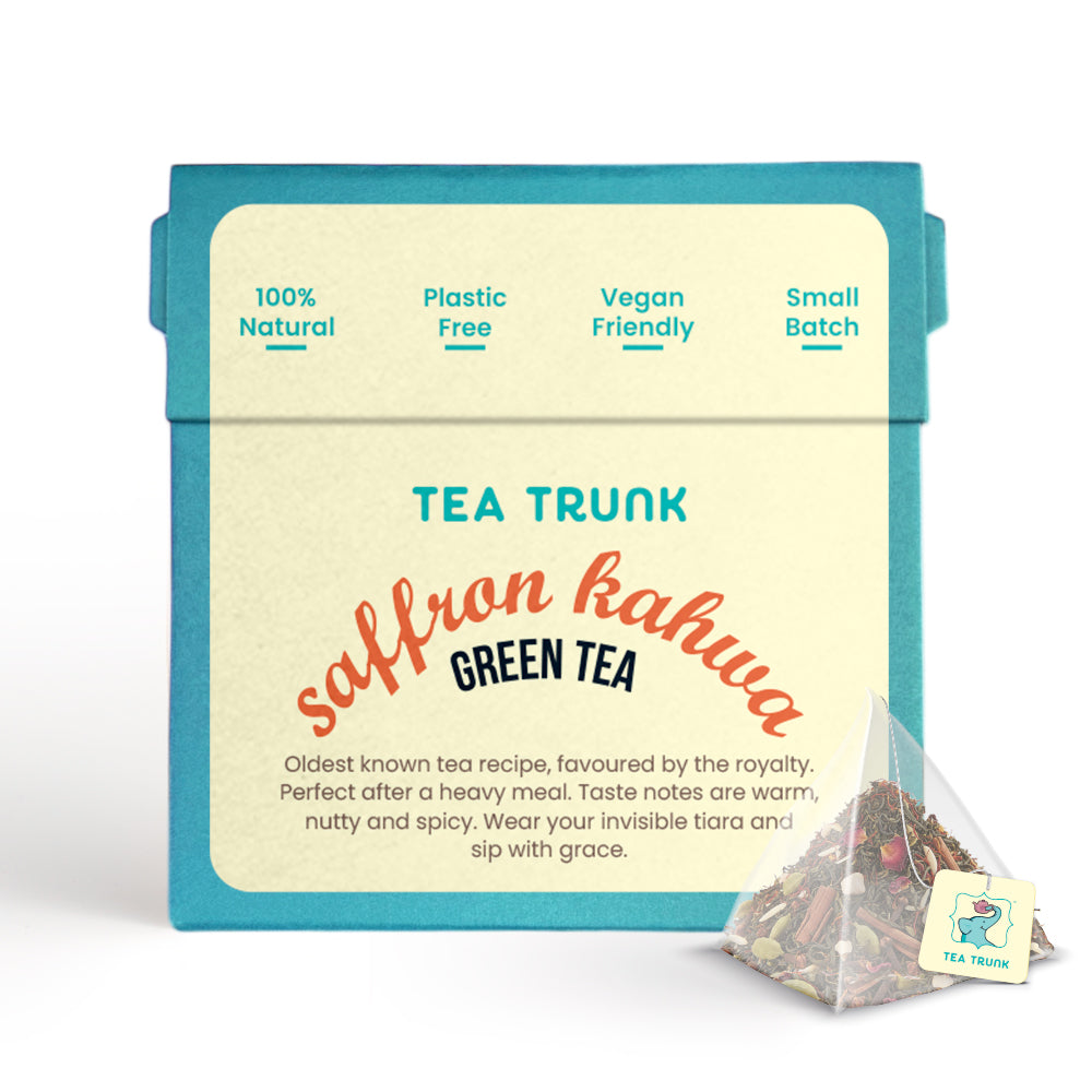 Saffron Kahwa Green Tea - Tea Bags
