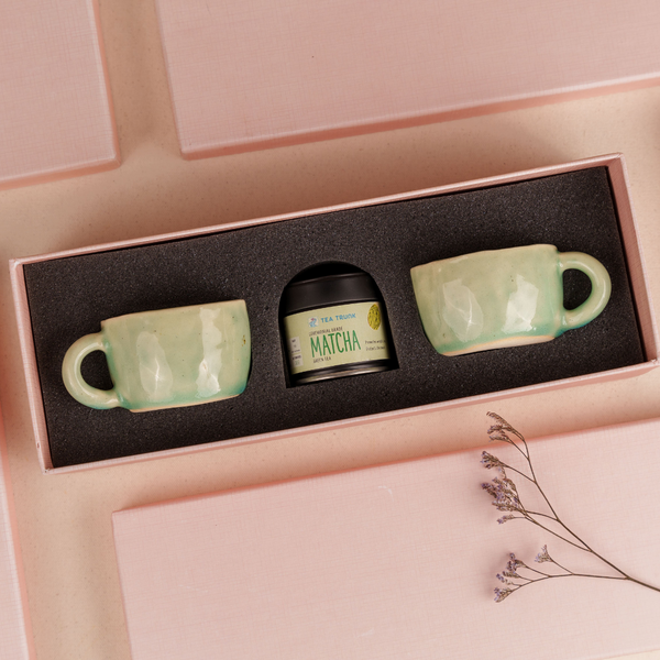 Ceramic Matcha Cup Set Gift Hamper