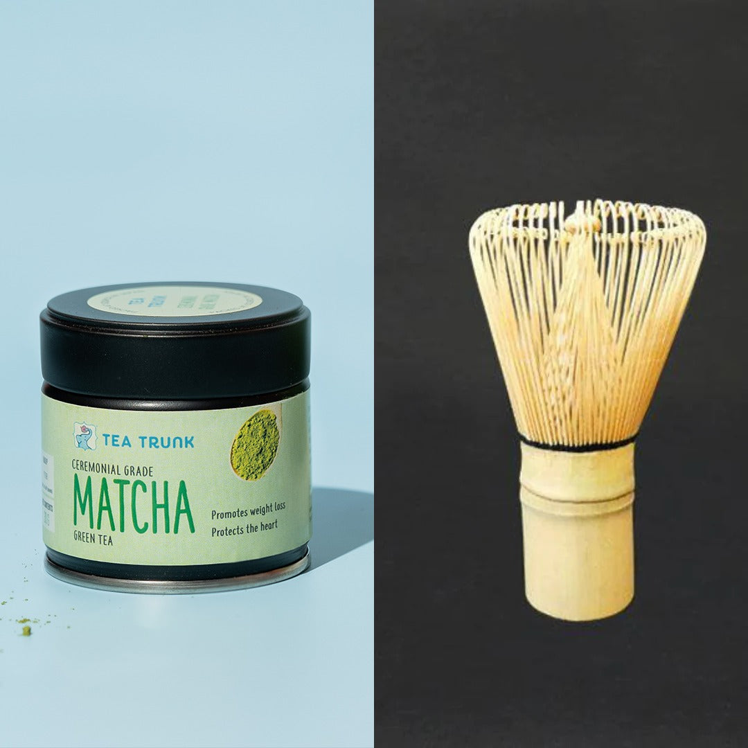 Matcha + Bamboo Whisk