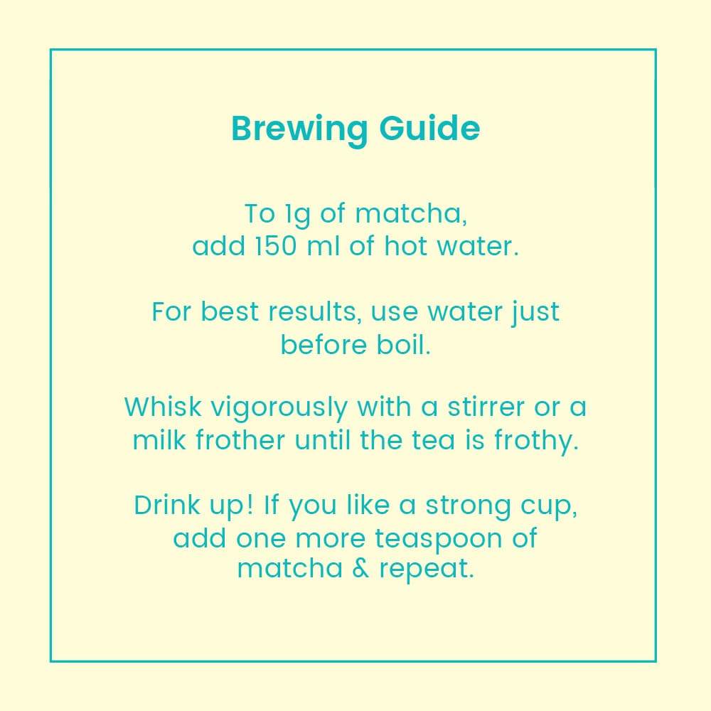 Matcha Green Tea brewing guide- Tea Trunk